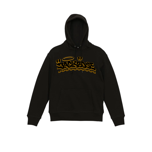 BLACK GRAFITY LOGO HOODIE